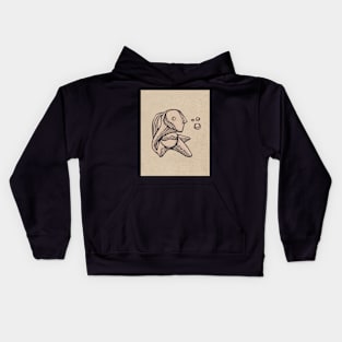 Abstract woman illustration Kids Hoodie